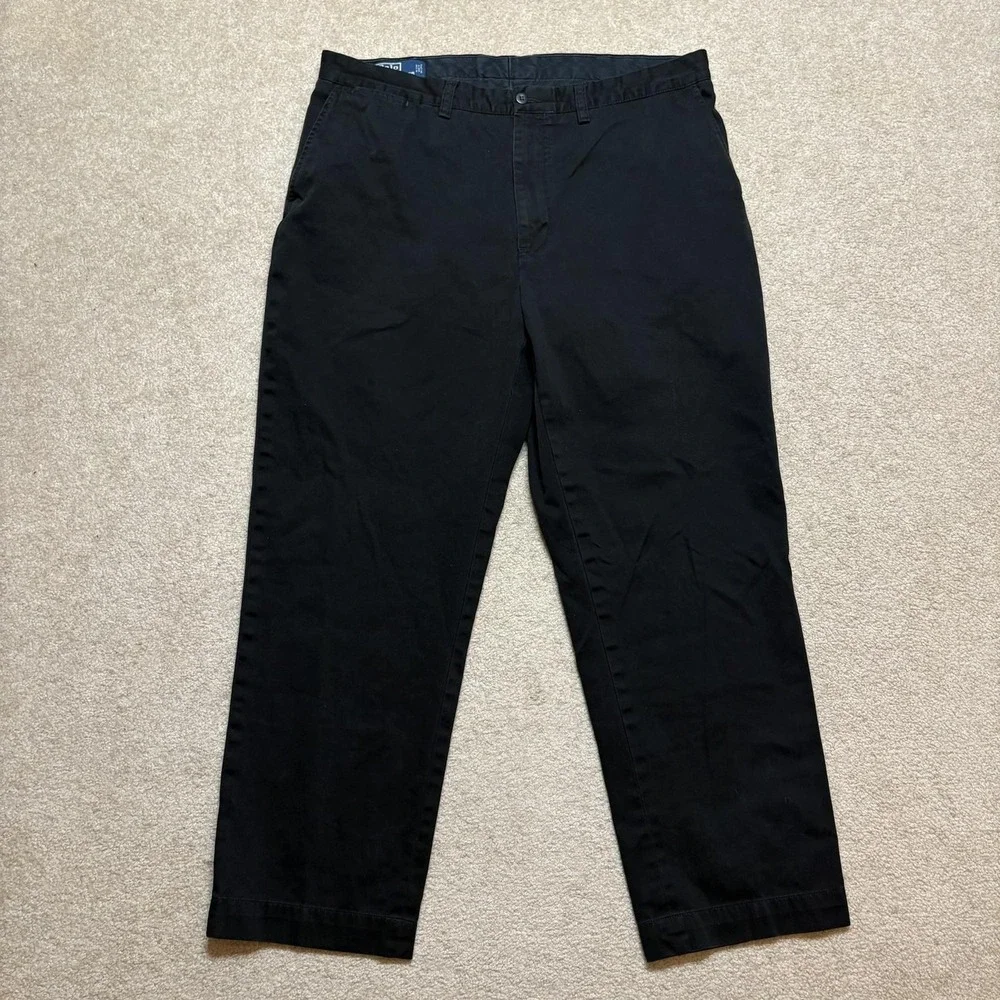 Polo Ralph Lauren Pants Mens‎ 38x30 Black Chino Prospect Pant Classic Fit Casual